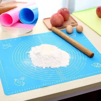 High Quality Large Silicone Roti Mat | Non-Stick Pastry & Fondant Rolling Mat | Reusable Chapati Dough Kneading Sheet | Food Grade Heat Resistant Baking & Rolling Mat thumbnail 8