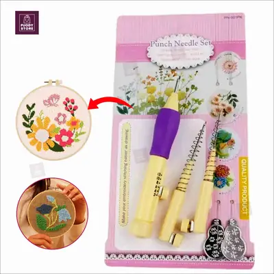  Embroidery Punch Needle Pen_DIY Hand Embroidery Pen Manual Cross Stitch Embroidery