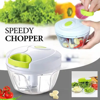 High Quality 500ML Manual Pull Chopper – Hand Pull Food Processor, Vegetable & Garlic Cutter thumbnail 2