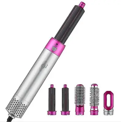 High Quality 5 in 1 Hot Air Hair Styler & Dryer Brush | Hair Straightener, Curler, Volumizer & One Step Blow Dryer | Multi-Function Hair Styling Tool thumbnail 4