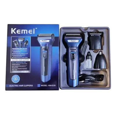  3 in 1 Rechargeable Shaver & Hair Clipper for Men | Cordless Beard Trimmer, Hair Clipper & Nose Hair Trimmer | Multi-Functional Grooming Kit thumbnail 2