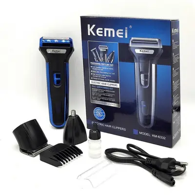  3 in 1 Rechargeable Shaver & Hair Clipper for Men | Cordless Beard Trimmer, Hair Clipper & Nose Hair Trimmer | Multi-Functional Grooming Kit thumbnail 4
