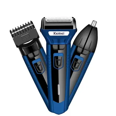  3 in 1 Rechargeable Shaver & Hair Clipper for Men | Cordless Beard Trimmer, Hair Clipper & Nose Hair Trimmer | Multi-Functional Grooming Kit thumbnail 6