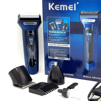  3 in 1 Rechargeable Shaver & Hair Clipper for Men | Cordless Beard Trimmer, Hair Clipper & Nose Hair Trimmer | Multi-Functional Grooming Kit thumbnail 8