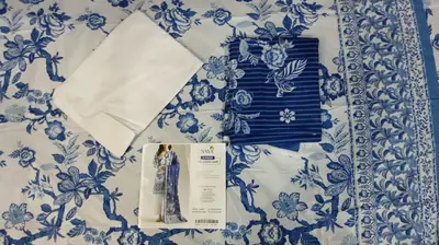 3 Pcs Women's Unstitched Digital Print Suit thumbnail 3
