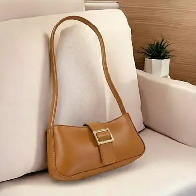 Women's Rexine Plain Shoulder Bag thumbnail 2
