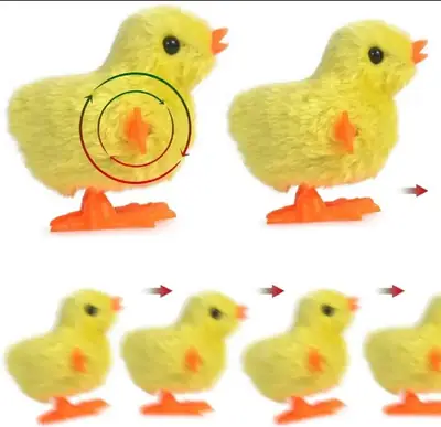 Yellow Wind-Up Baby Chick Toy for Kids thumbnail 3