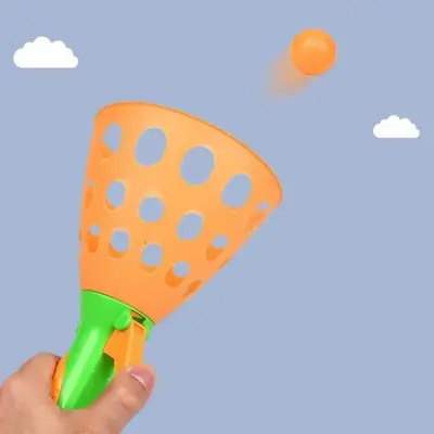 Pop & Catch Ball Game Set | Outdoor Sports Toy for Kids | 2 Catch Baskets with 3 Balls | Family Garden, Beach & Camping Game thumbnail 2