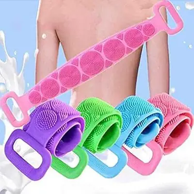 Bath Shower Silicone Body Brush Belt | Back Scrubber