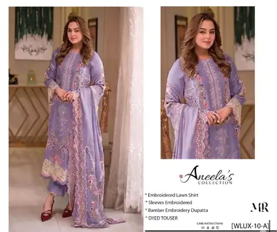 Aneelas 3 Pcs Unstitched Suit 
