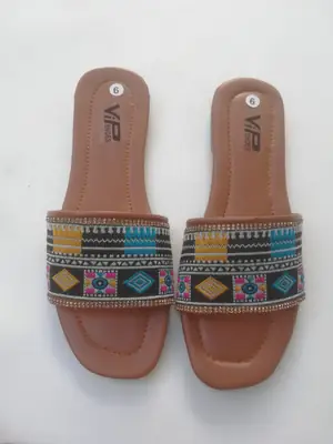 Women's Synthetic Leather Fancy Slippers