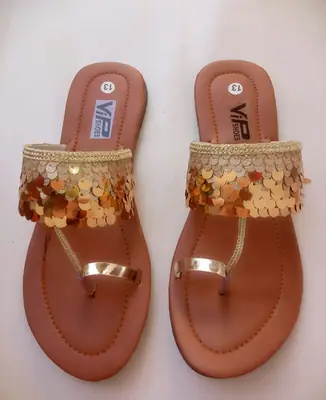 Women's Synthetic Leather Fancy Kolhapuri Chappal