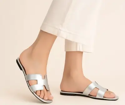 Women's Synthetic Leather Casual Slippers