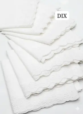 Women's Cotton Lawn Embroidered Border Shawl ( White ) thumbnail 2