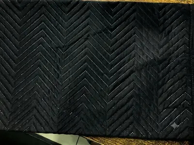 1 Pc Cotton Embroidered Fridge Liner Mat ( Black ) thumbnail 2