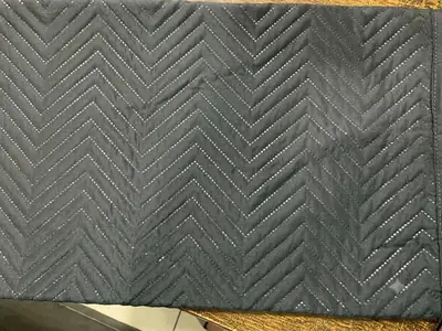 1 Pc Cotton Embroidered Fridge Liner Mat ( Grey ) thumbnail 2