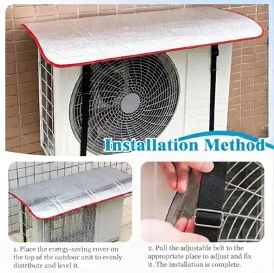 Silver Outdoor Waterproof AC Cover 36 x16 Inch thumbnail 3