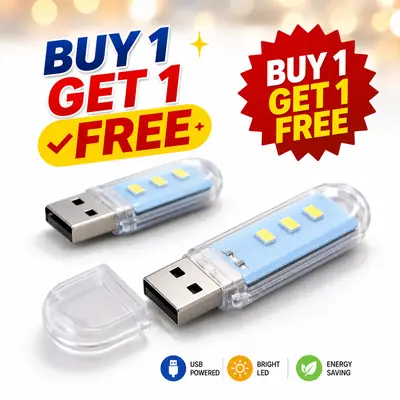 LED Light – USB Powered, Energy Efficient, Portable LED Light | Perfect for PC, Laptop, Desk, and Home Use | Buy 1 Get 1 Free – Limited Time Offer thumbnail 2