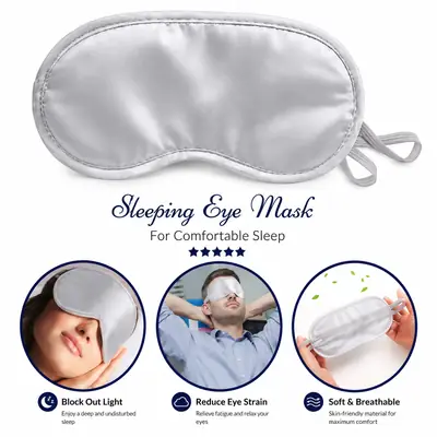 Soft Padded 3D Sleep Eye Mask Premium Blindfold Mask with Adjustable Strap