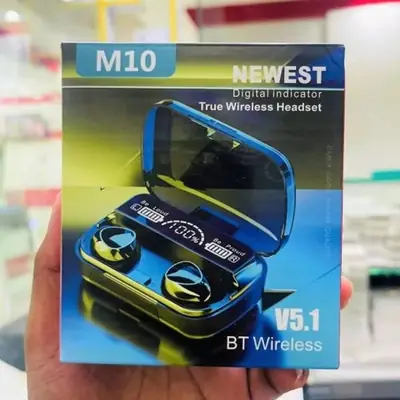 Black Long-Lasting Battery With Fast Charge 10 Earbuds thumbnail 5
