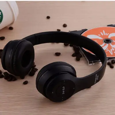 New P47 Wireless Headphones Black Fast Charge Battery thumbnail 2