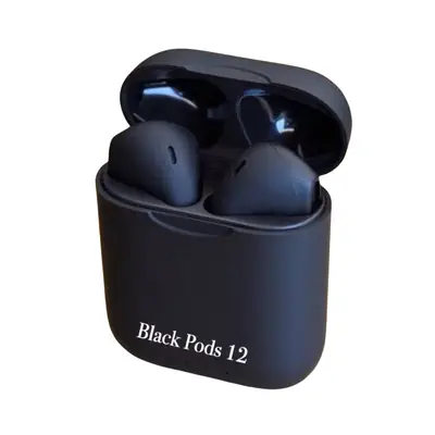Black inpods Wireless Bluetooth Earbuds with Charging Case | Touch Control | Stereo Sound | Built-in Mic thumbnail 4
