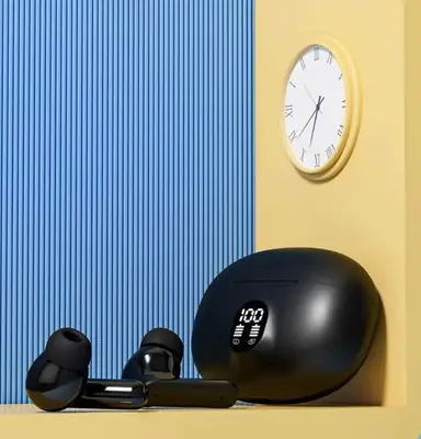 New Stereo Earbuds with Digital Battery Display | Touch Control | Charging Case | Built-in Mic thumbnail 3