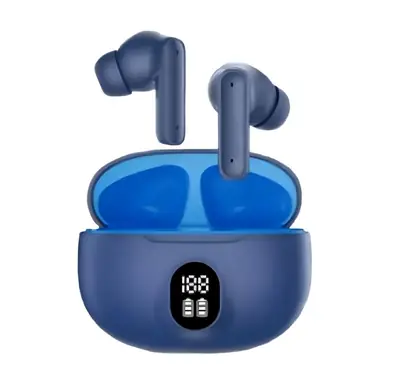 New Crystal Clear Wireless Earbuds with Noise Cancellation & 24Hr Case