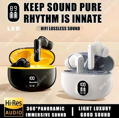 New Crystal Clear Wireless Earbuds with Noise Cancellation & 24Hr Case thumbnail 3