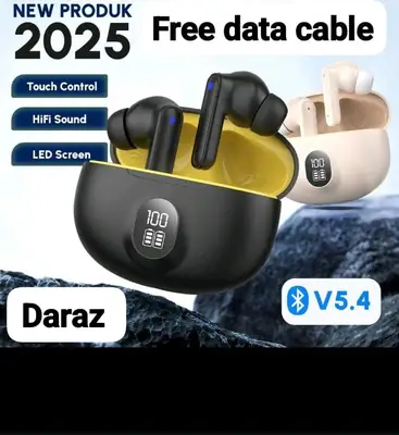 New Crystal Clear Wireless Earbuds with Noise Cancellation & 24Hr Case thumbnail 4