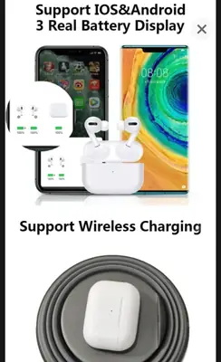 Wireless Airpods with Noise Cancellation & Smart Touch thumbnail 4