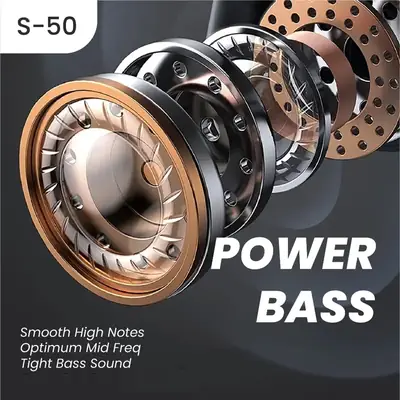 S50 TWS Wireless Bluetooth Earbuds V5.4 | Touch Control | Hi-Fi Stereo Sound | 30H Battery Backup | Charging Case thumbnail 4