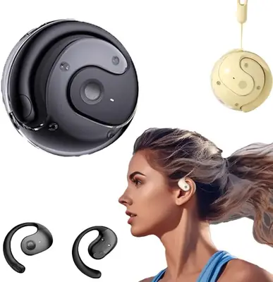 JM13 Planet Spherical Open Sport Ear Hook Wireless Earphone with Necklace Hifi Sound OWS Auriculares Audifonos Bluetooth Headset thumbnail 5