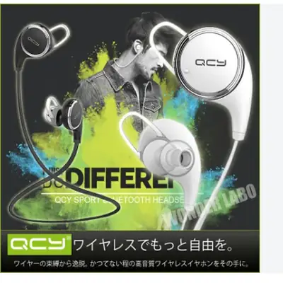 QCY Sports Wireless Bluetooth Earphones | Stereo Sound Earbuds with Mic & Ear Hook