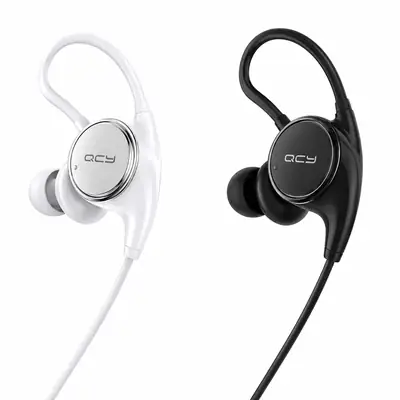 QCY Sports Wireless Bluetooth Earphones | Stereo Sound Earbuds with Mic & Ear Hook thumbnail 2