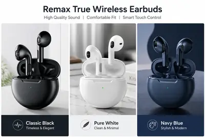 Wireless Bluetooth Earbuds with Charging Case | TWS Stereo Earphones | Touch Control Headphones thumbnail 1