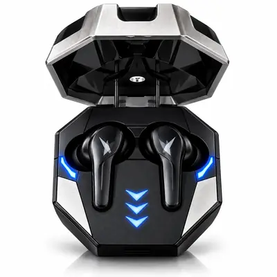 Gaming TWS Wireless Earbuds – Bluetooth 5.0, Stereo Sound, Touch Control, Low-Latency Gaming & Charging Case