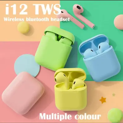 Multicolor Noise-Cancelling Earbuds i12 Earbuds