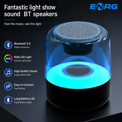 Fantastic RGB Light Show Bluetooth Speaker | Wireless Portable Mini Speaker | Deep Bass | Built-in Battery | LED Light Effects | Compatible with All Devices thumbnail 2