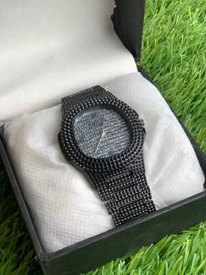 Gold Plated Crystal Watch for Men Wedding Formal Wear thumbnail 5