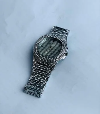 Gold Plated Crystal Watch for Men Wedding Formal Wear thumbnail 8