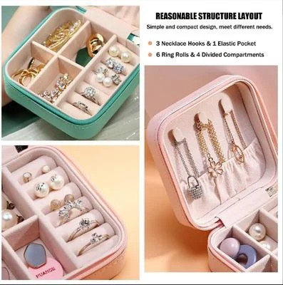 Stylish Multi-Color Jewelry Box for Home & Travel thumbnail 4