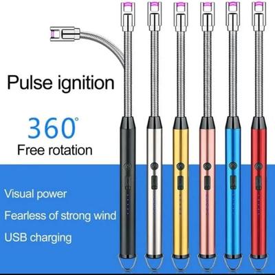 Flameless Plasma Lighter Black Windproof USB Charge thumbnail 5