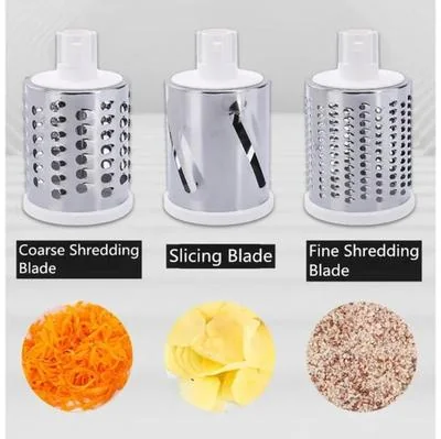 Manual Kitchen Grater with 3 Stainless Steel Blades thumbnail 4