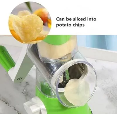 Manual Kitchen Grater with 3 Stainless Steel Blades thumbnail 5
