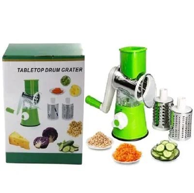 Manual Kitchen Grater with 3 Stainless Steel Blades thumbnail 6