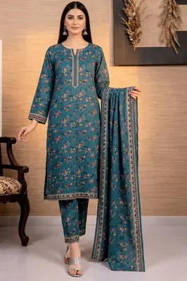 Polo Cotton 3 Pcs Women's Unstitched Printed Suit