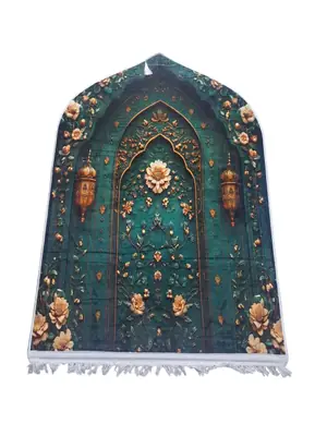Velvet Printed Prayer Mat thumbnail 6