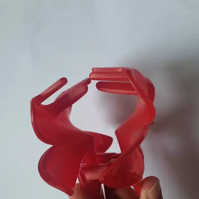 Flower Design Resin Plating Resin Hair Claw thumbnail 2