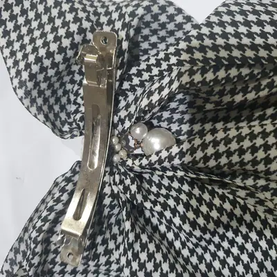 Butterfly Design Silver Plated Pearl Hair Catcher thumbnail 4